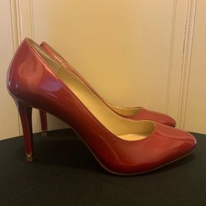Michael Kors Red Patent Roundtoe Pump